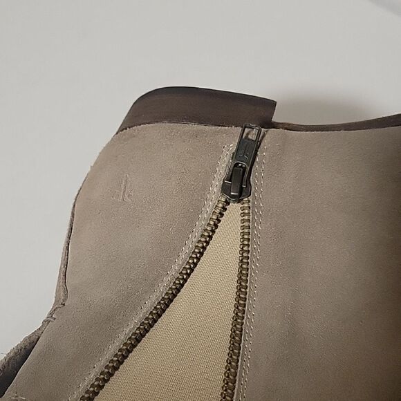 Frye Carly Zip Suede Ankle Boots - Picture 7 of 11